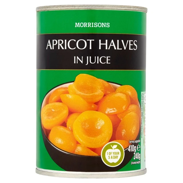 Canned apricot